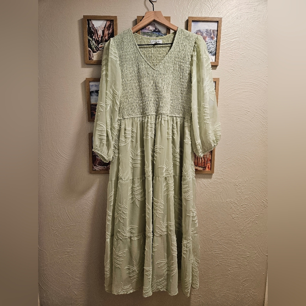 Bohme Green Midi Dress